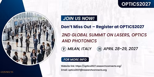 2nd Global Summit on Lasers, Optics and Photonics