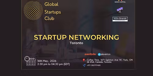 GLOBAL STARTUPS CLUB l STARTUP NETWORKING Toronto 2026