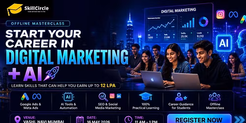 SkillCircle Masterclass: Start Your Career with Digital Marketing + AI