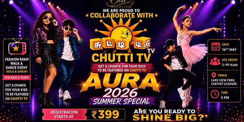 AURA \u2013 Summer 2026 | Kids Fashion Show & Dance Event in Chennai