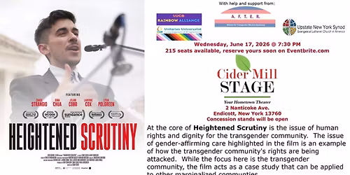 "Heightened Scrutiny" movie screening