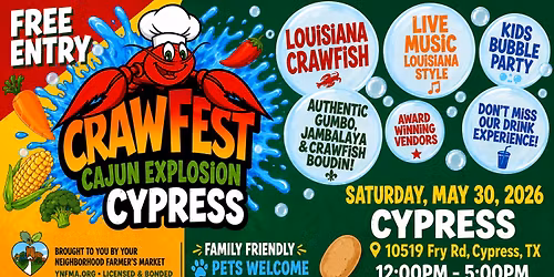 CYPRESS- CRAWFEST CAJUN EXPLOSION