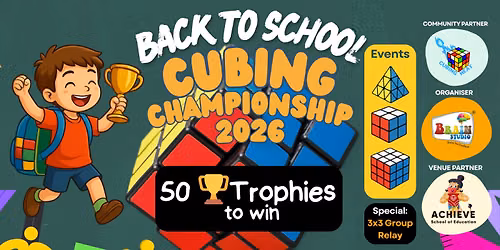 Back to School Cubing Championship 2026 \u2013 Bengaluru