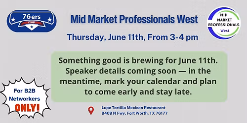 Mid Market Professionals West