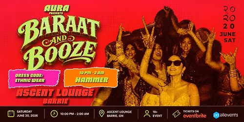 Baraat & Booze \ud83d\udc8d\ud83e\udd43 | Barrie\u2019s Biggest Fake Shaadi Party | June 20