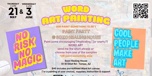 Word Art Paint Party