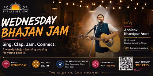 Midweek Bhajan Jamming near Connaught Place (Limited Entry with Free Pass)