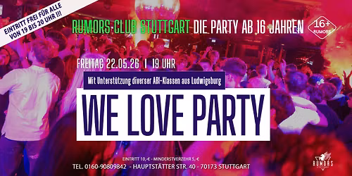 DIE PARTY ab 16 Jahren - Stuttgarts angesagteste 16er Party!