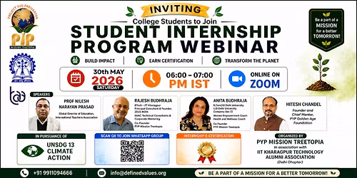 Student Internship Program Webinar \u2013 Build Impact, Earn Certification