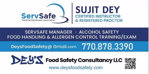 ServSafe Manager Certification Exam and Food Safety Training