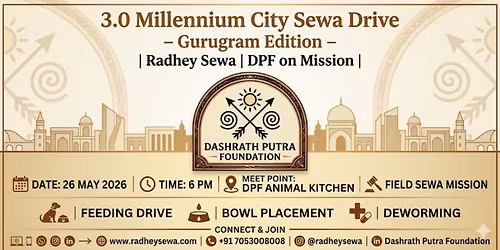 3.0 Millennium City Sewa Drive \u2013 Gurugram Edition | Radhey Sewa | DPF on Mission
