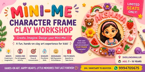 Mini Me character frame clay workshop