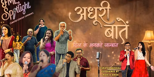 Adhoori Baatein - Where unspoken feelings find a voice - Karaoke with storytelling - night of music
