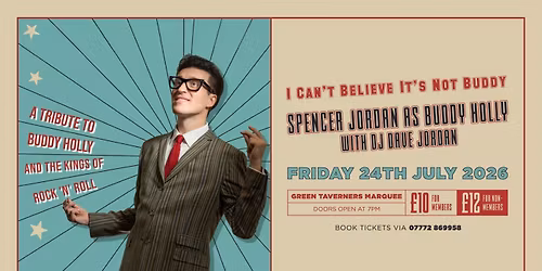 Spencer Jordan as Buddy Holly