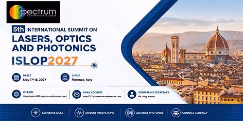 5th International Summit on Lasers, Optics, and Photonics