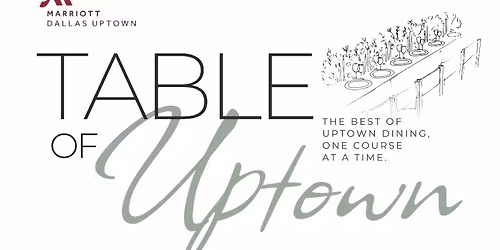 Table of Uptown at Marriott Dallas Uptown\u2019s Y\u2019all Plaza