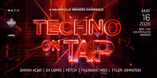 Techno on Tap Saturday, May 16