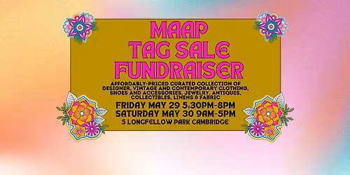 MAAP Tag Sale Fundraiser