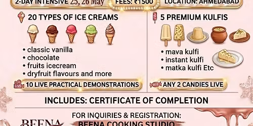 Ice cream and popsicle workshop