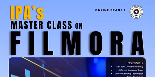 Filmora Master Class by IPA