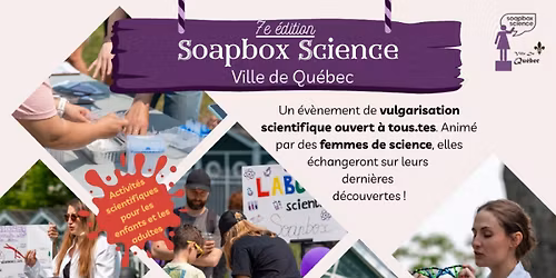 SoapBox Science ville de Qu\u00e9bec 2026