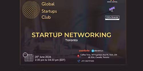 GLOBAL STARTUPS CLUB l STARTUP NETWORKING Toronto 2026