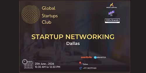 GLOBAL STARTUPS CLUB l STARTUP NETWORKING Dallas 2026