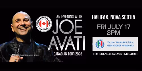 Joe Avati LIVE Comedy Show in Halifax, NS
