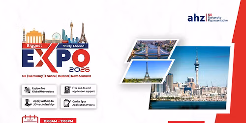 AHZ Biggest Study Abroad Expo 2026 @ PC Hotel Karachi