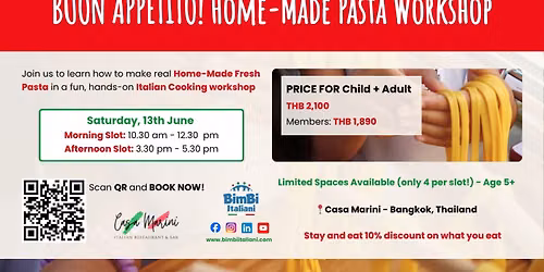 BUON APPETITO! Home-Made Pasta Workshop