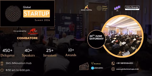 Global Startup Summit 2026 |Coimbatore