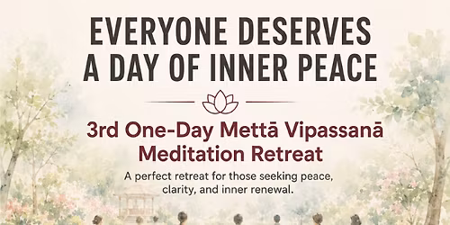 Metta Vipassana One Day Chennai Meditation Retrat 30th May
