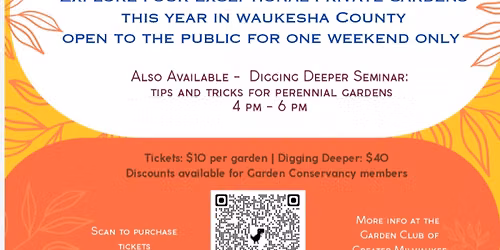 Garden Conservancy Open Days 2026 \u2013 Waukesha County Garden Tour: July 25
