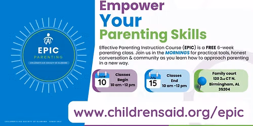 EPIC Parenting \u2014 Free 6-Week Parenting Class (Morning Sessions)