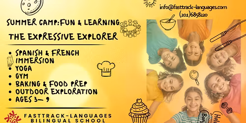Expressive Explorers: Spanish & French Summer Camp \ud83c\udf0d\ud83e\udd38\u200d\u2640\ufe0f