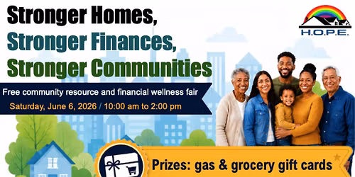 Stronger Homes, Stronger Finances, Stronger Communities
