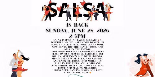 Salsa Dancing is back at Fazeli Cellars