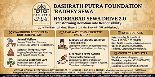 \ud83d\udea9 Hyderabad Sewa Drive 2.0 | Radhey Sewa | DPF on Mission \ud83d\udea9
