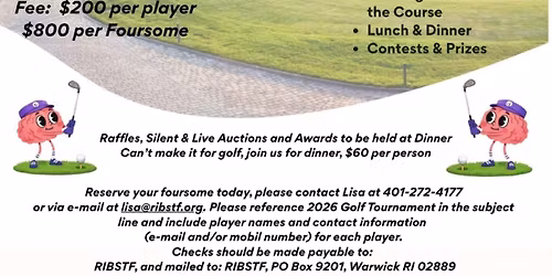 RI Brain & Spine Tumor Foundation's 5th Annual "Drive For A Cure" Golf Tournament