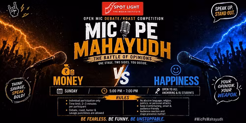MIC PE MAHAYUDH : Open Mic