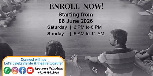 SEASON 15 - Intensive Acting Program by Applause Vadodara