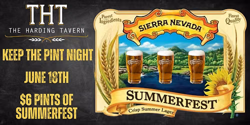 6\/18 Sierra Nevada Keep the Pint Night