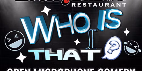 Rock & Brews Who's That? Open Mic Comedy Thursdays