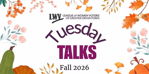 Tuesday Talks, Fall 2026