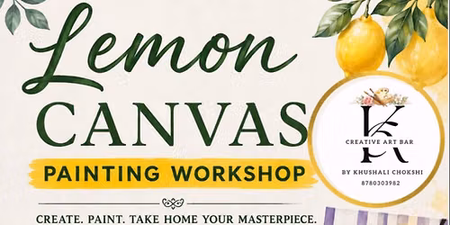 Canvas painting 3d lemon