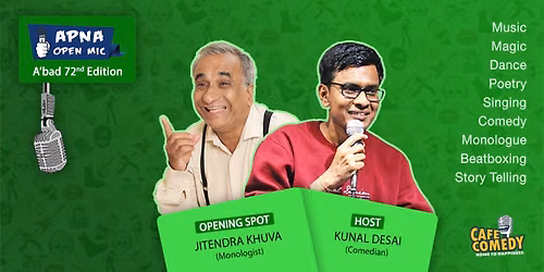 Apna Open Mic - Ahmedabad - 72nd Edition