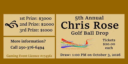 5th Annual Chris Rose Golf Ball Drop