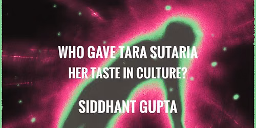 who gave tara sutaria her taste in culture? - by siddhant gupta