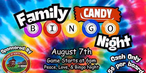 Peace, Love, & BINGO! Family Candy Bingo Night