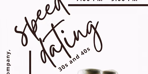 NOVATO SPEED DATING, 30S\/40S